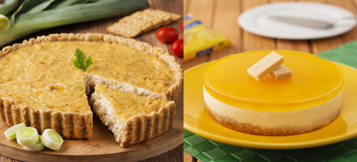 Receitas Quiche De Frango Com Alho Poró E Torta De Abacaxi